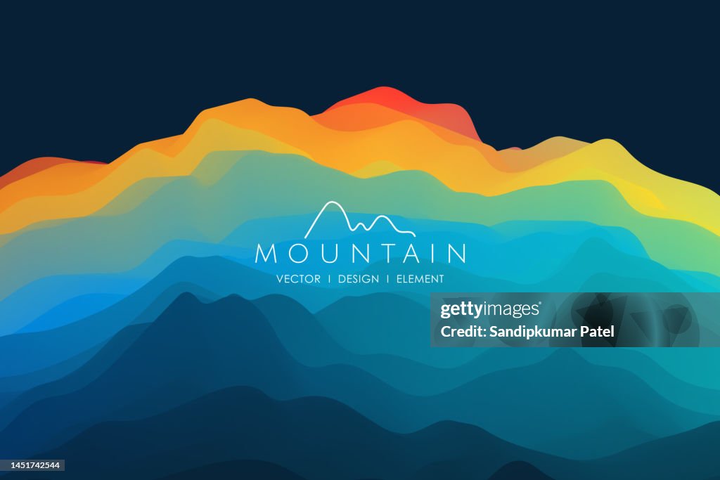 Abstract background with dynamic effect. Creative design with vibrant gradients.