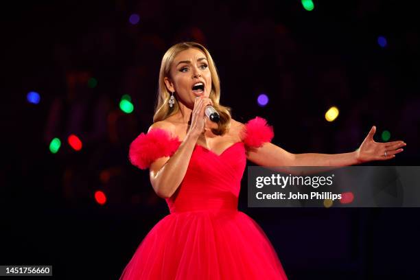 In this image released on December 30th, Katherine Jenkins OBE performs at The National Lottery's Big Bash to celebrate 2022's entertainment packed...