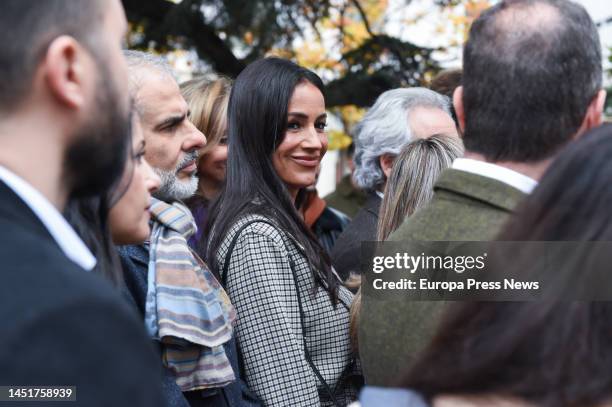 The deputy mayor of Madrid, Begoña Villacis , and the leader of Cs in Catalonia, Carlos Carrizosa , on their arrival at the presentation of the...