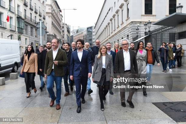 The president of Ciudadanos, Ines Arrimadas ; the delegate of Urban Development, Mariano Fuentes ; the spokesperson of Ciudadanos in the European...