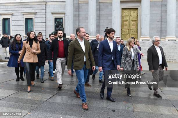 The president of Ciudadanos, Ines Arrimadas ; the delegate of Urban Development, Mariano Fuentes ; the spokesman of Cs in the Parliament, Nacho...