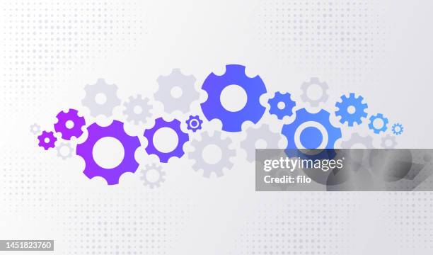 gears symbols design working abstract background - working stock illustrations