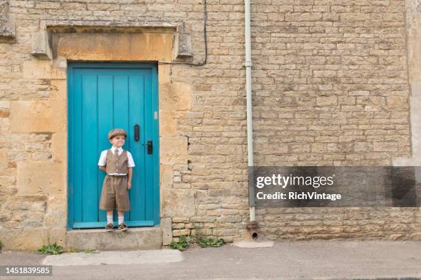 vintage british boy - kid national flag stock pictures, royalty-free photos & images