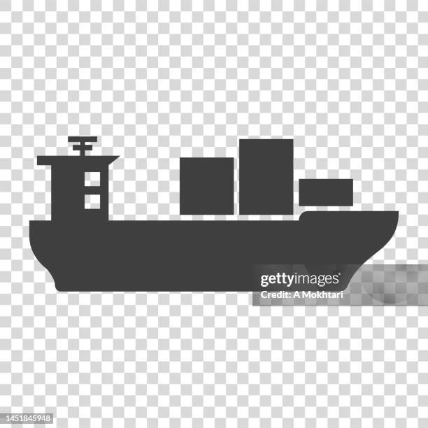 schiff-symbol. - delivery company logos stock-grafiken, -clipart, -cartoons und -symbole