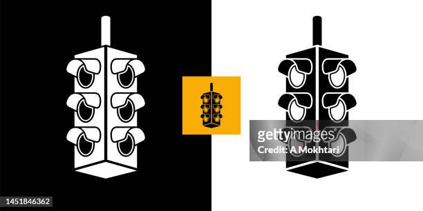 rotes ampelsymbol. - traffic violation stock-grafiken, -clipart, -cartoons und -symbole