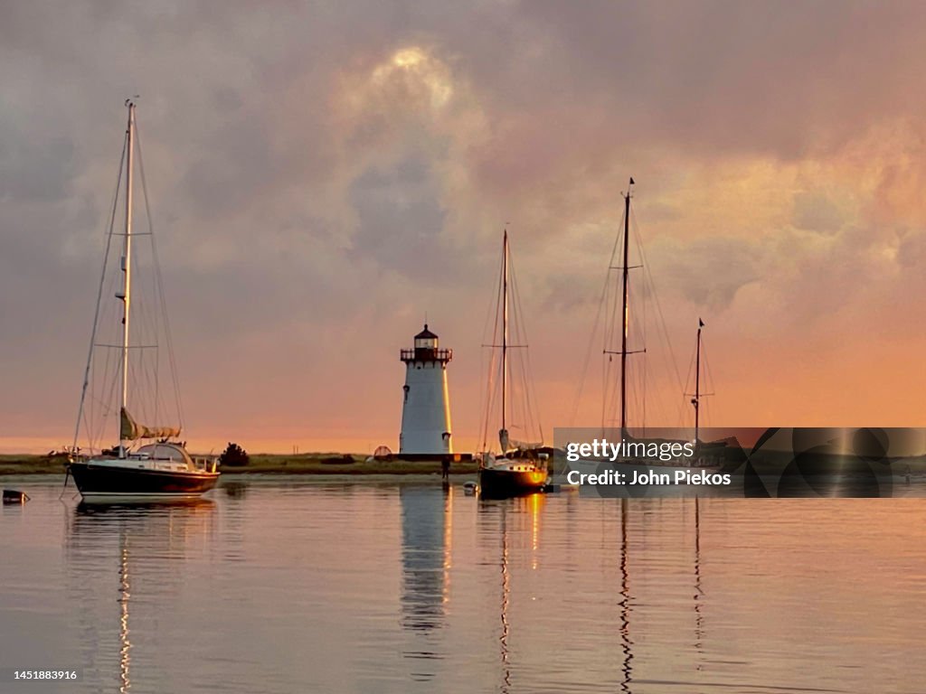 Sunrise on Edgartown Harbor.