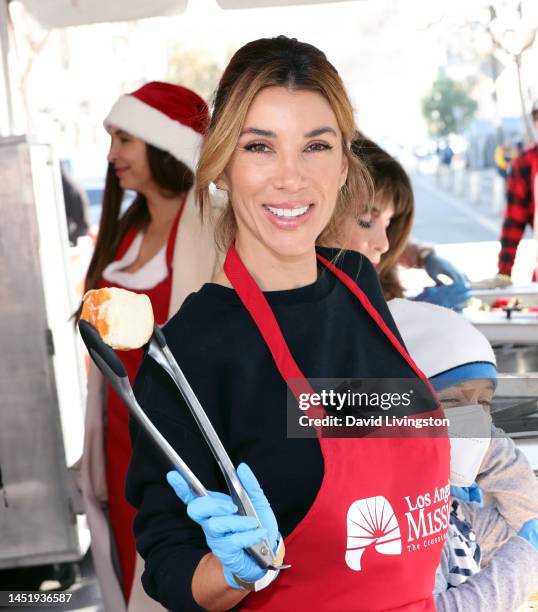 Adrianna Costa attends the Los Angeles Mission's Annual Christmas Celebration at the Los Angeles Mission on December 23, 2022 in Los Angeles,...