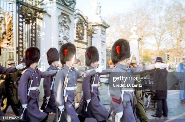british royal guards - buckingham palace london stock pictures, royalty-free photos & images