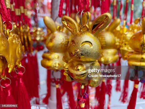 chinese new year of the rabbit 2023 - year of the rabbit stock pictures, royalty-free photos & images