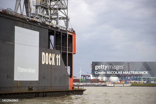 Illustration picture shows a 'Barkassenfahrt' in the port of Hamburg during the first day of a diplomatic mission of the Flemish government and the...