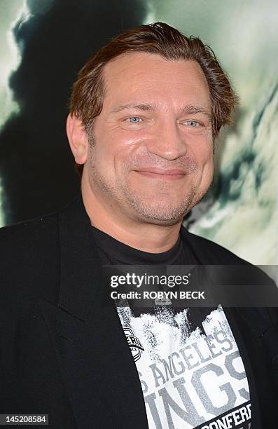 Actor Dimitri Diachenko arrives on the red carpet for a special screening of the "Chernobyl Diaries" at the Cinerama Dome in Hollywood, California...