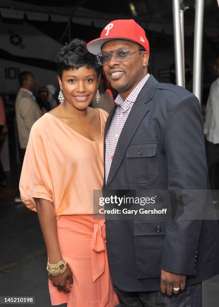 Jeffrey Allen Townes , aka 'DJ Jazzy Jeff' and Lynette Jackson attend the "Men In Black 3" New York Premiere after party at the USS Intrepid on May...