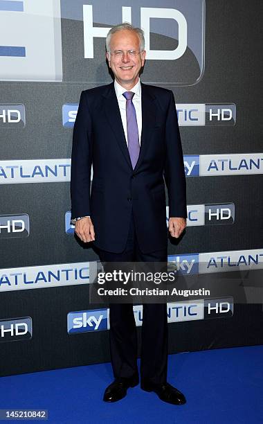 Harald Schmidt attends SKY launch event "Sky Atlantic HD" at the location "Schuppen 51" on May 23, 2012 in Hamburg, Germany.