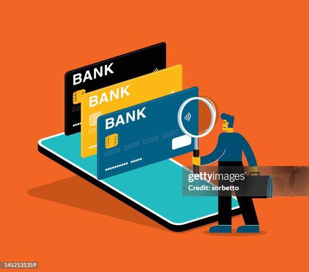 mobile payment - digital banking experience stock illustrations