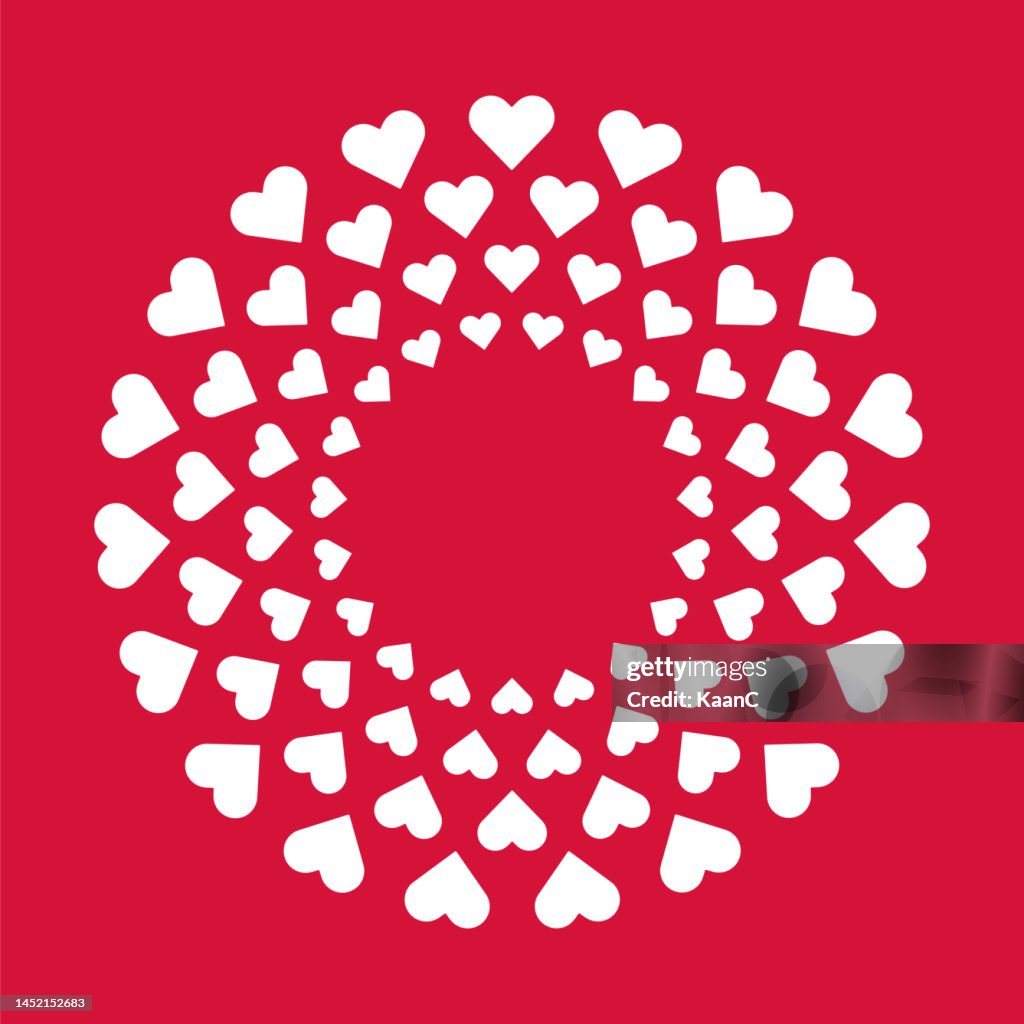 Heart Shapes Template Design Vector Stock Illustration High-Res Vector ...