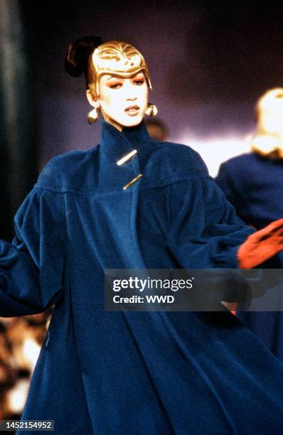 Model Pat Cleveland. In March 1984 Thierry Mugler celebrated the tenth anniversary of his ready to wear label with the first commerical runway show....