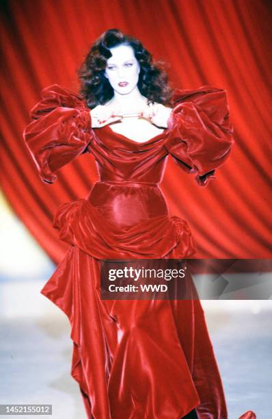 In March 1984 Thierry Mugler celebrated the tenth anniversary of his ready to wear label with the first commerical runway show. Presented to a paying...