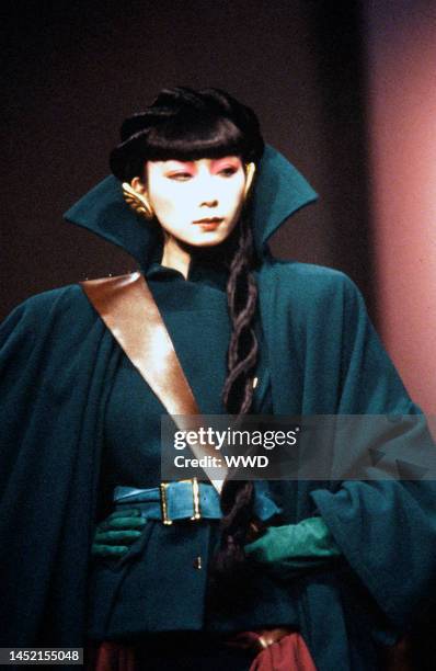 Model Sayoko Yamaguchi. In March 1984 Thierry Mugler celebrated the tenth anniversary of his ready to wear label with the first commerical runway...