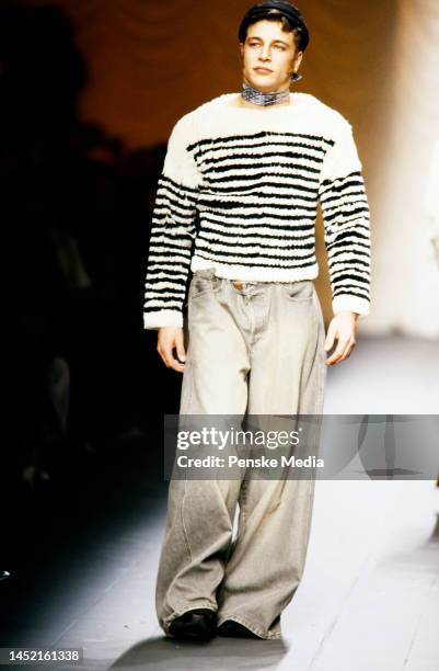 Gaultier's signature french sailor stripes.