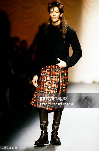 Gaultier's men's skirt suit.