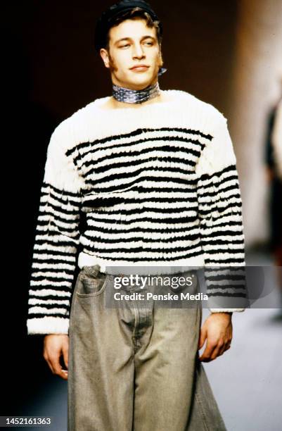 Gaultier's signature french sailor stripes.