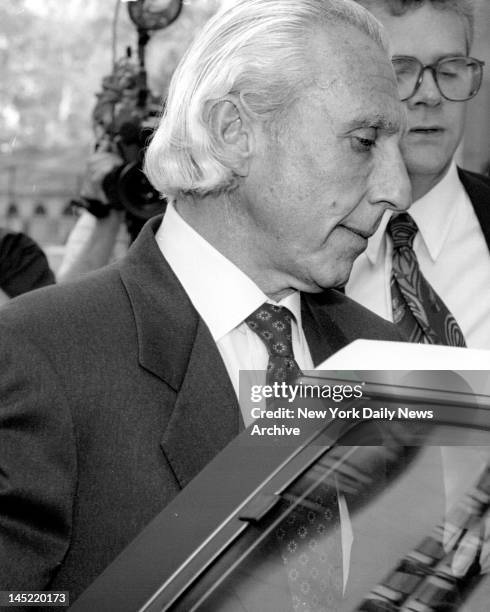 Ivan Boesky leaves State Supreme court at 80 Centre Street.