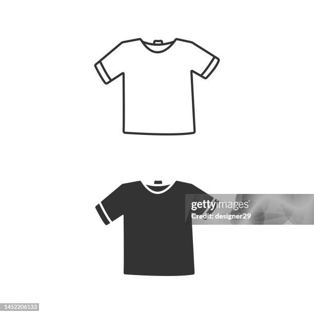 t-shirt icon set. - tshirt icon stock-grafiken, -clipart, -cartoons und -symbole