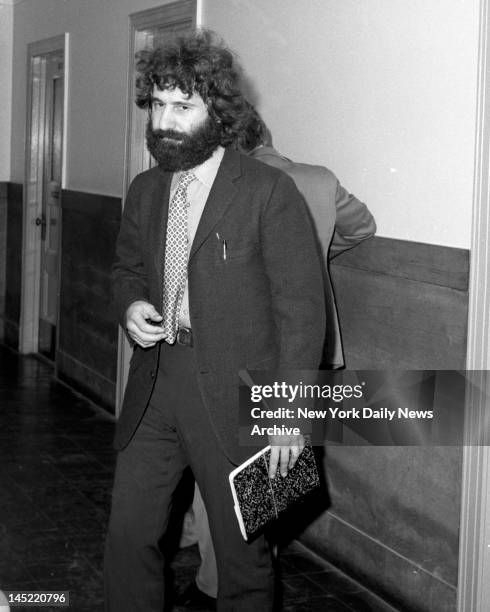 Ptl. Frank Serpico as he arrives to testify in cop trial at Brooklyn Police Head Quarters. Knapp Commission