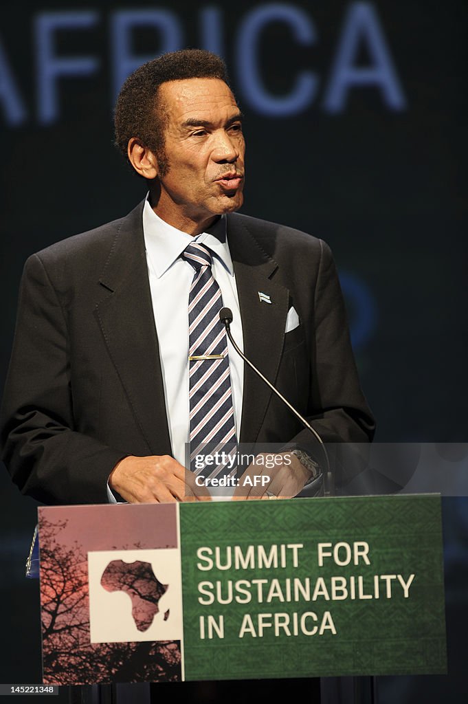 President Of Botswana Ian Khama Delivers A Speech During The Summit president-of-botswana-ian-khama-delivers-a-speech-during-the-summit