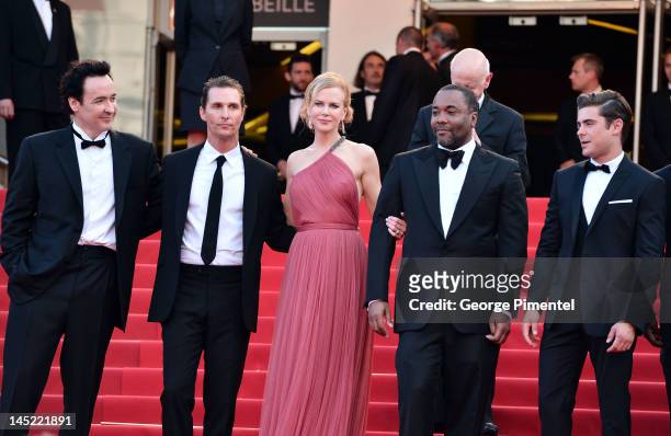 Actors John Cusack, Matthew McConaughey, Nicole Kidman, director Lee Daniels and actor Zac Efron attend 'The Paperboy' Premiere during 65th Annual...
