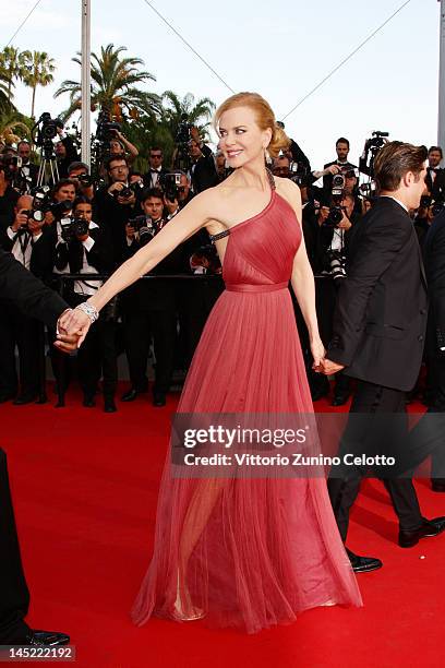 Actress Nicole Kidman attends the "The Paperboy" premiere during the 65th Annual Cannes Film Festival at Palais des Festivals on May 24, 2012 in...