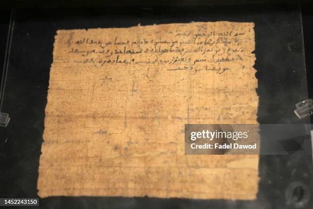 Items are on display in exhibits inside in the Museum of Islamic Art in Bab al-Khalq on December 24, 2022 in Cairo, Egypt.The Museums Sector of the...