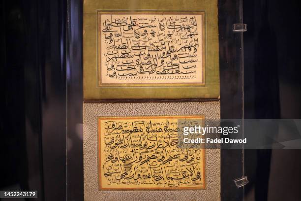 Items are on display in exhibits inside Gayer-Anderson Museum in Ahmed Ibn Tulun Square on December 24, 2022 in Cairo, Egypt.The Museums Sector of...