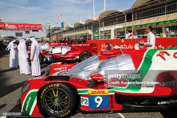 Oreca 07 - Gibson. Lorenzo Colombo of Italy, Louis Deletraz of Switzerland and Robert Kubica of Austria during the 8 Hours of Bahrain at Bahrain...