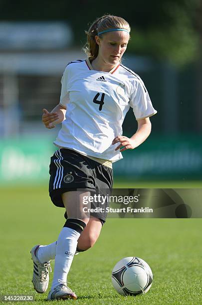 Marisa Ewers of Germany in action during the U23's womens international friendly mtach between Germany and Sweden on May 24, 2012 in Hamburg, Germany.