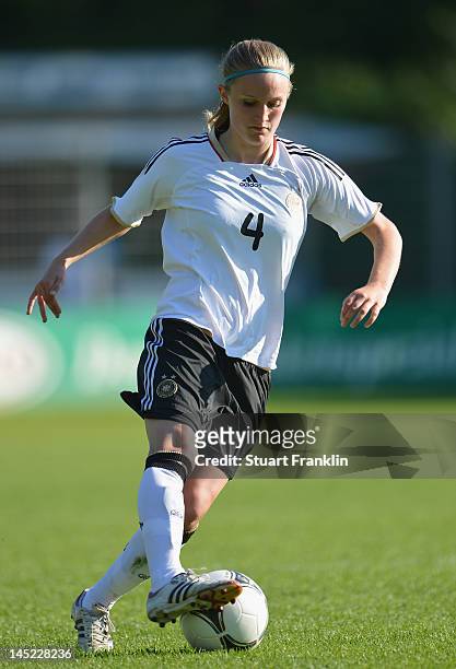 Marisa Ewers of Germany in action during the U23's womens international friendly mtach between Germany and Sweden on May 24, 2012 in Hamburg, Germany.