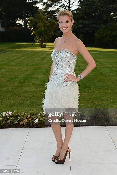 Model Alessandra Pozzi arrives at the 2012 amfAR's Cinema Against AIDS during the 65th Annual Cannes Film Festival at Hotel Du Cap on May 24, 2012 in...