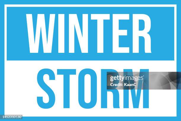 warning winter storm vector stock illustration - weather alert stock illustrations