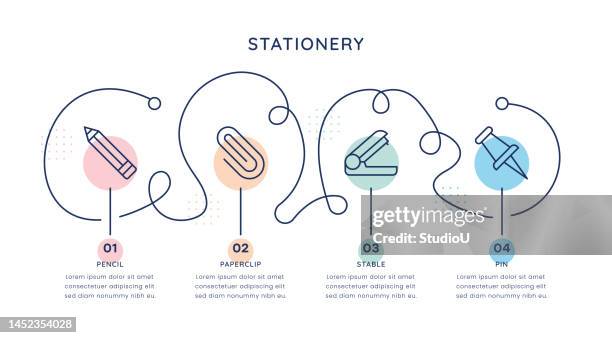 stationary timeline infographic template for web, mobile and printed media - erasing whiteboard stock illustrations