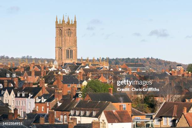 ludlow, shropshire, england, united kingdom - city landscape stock pictures, royalty-free photos & images