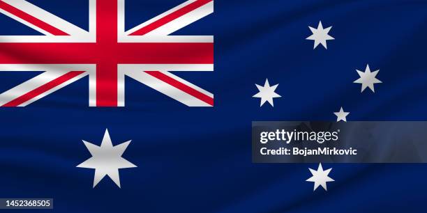 australia flag. vector - australia day stock illustrations