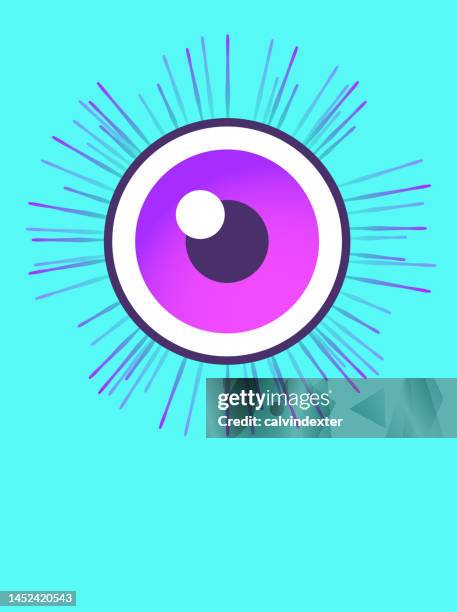eye poster design - exploding watch stock illustrations