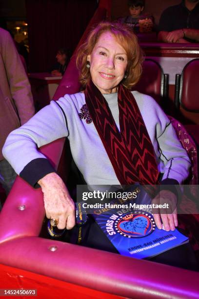 Actress Gaby Dohm attends the Circus Krone Christmas Premiere at Circus Krone on December 25, 2022 in Munich, Germany.