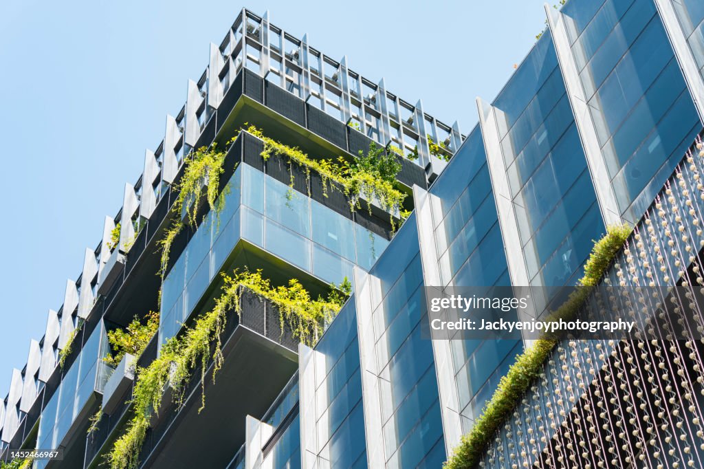 Building Image Vertically Modern Building With Vertical Green High-Res Stock Photo - Getty Images
