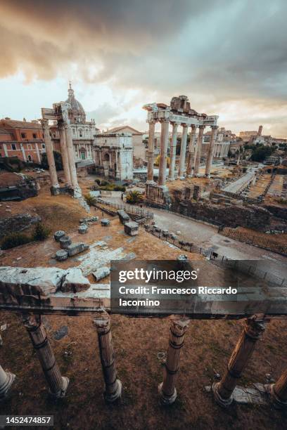 rome at sunrise - ruin stock pictures, royalty-free photos & images