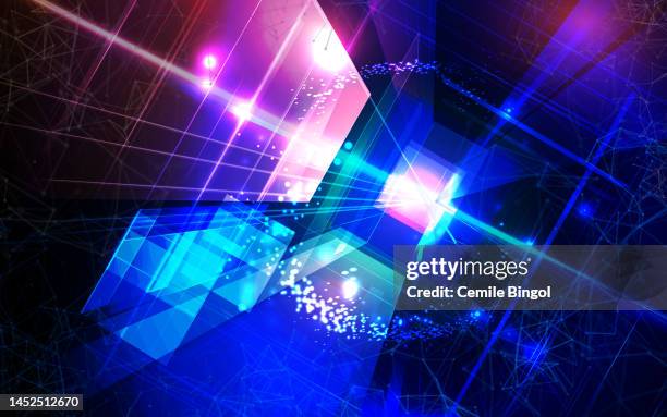 abstract technology background - augmented reality stock illustrations