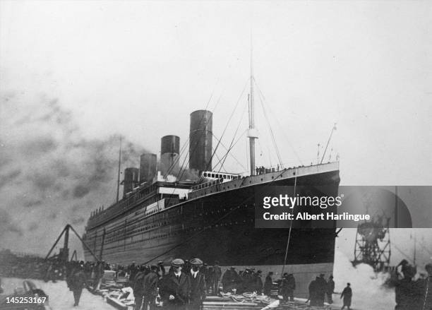 The 'Titanic', a passenger ship of the White Star Line, that sank in the night of April 14-15, 1912.