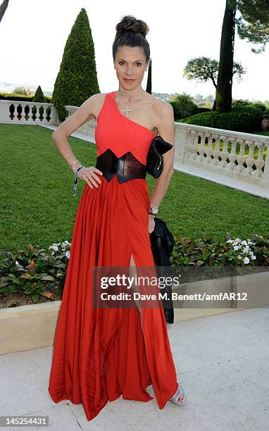Andrea Dibelius attends the 2012 amfAR's Cinema Against AIDS during the 65th Annual Cannes Film Festival at Hotel Du Cap on May 24, 2012 in Cap...