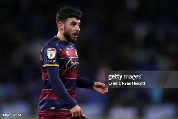 Ilias Chair of Queens Park Rangers looks on during the Sky Bet Championship between Cardiff City and Queens Park Rangers at Cardiff City Stadium on...