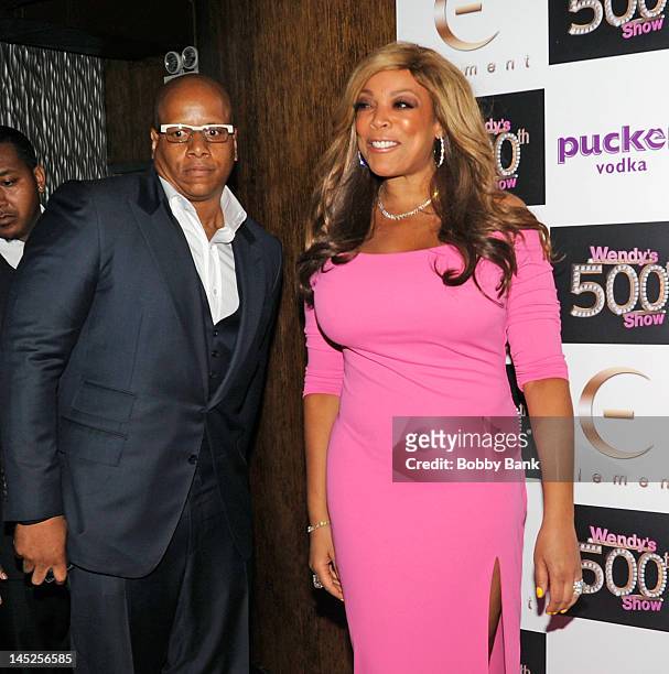 Wendy Williams and her husband Kevin Hunter attends "The Wendy Williams Show" 500th episode celebration at Element on May 24, 2012 in New York City.